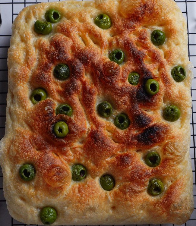 Easy Homemade Olive Focaccia