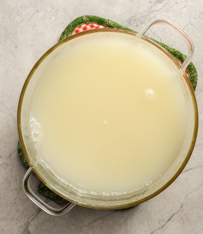homemade chicken broth