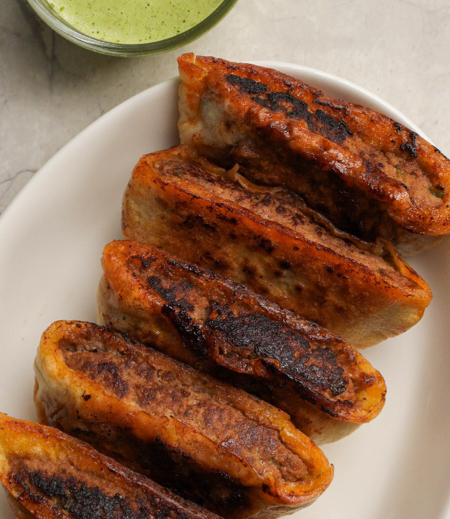 beef arayes pita bread