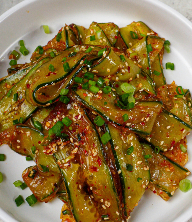 Rice Paper Cucumber Noodle Salad