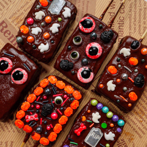 halloween brownie pops
