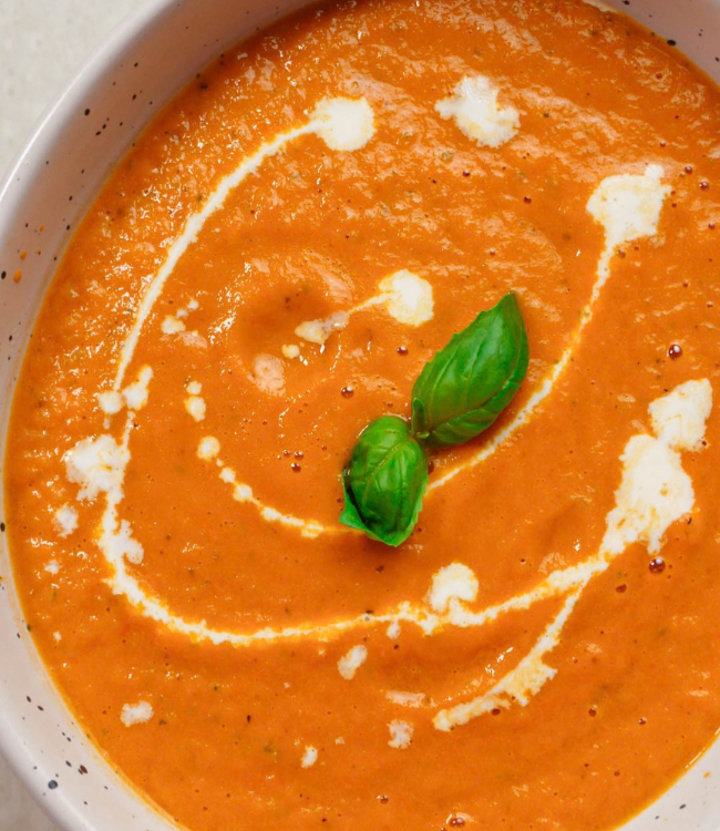 Roasted Tomato & Garlic Soup